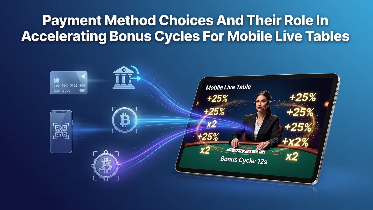 Übersicht über verschiedene Zahlungsmethoden für mobile Live-Tische und Bonuszyklen